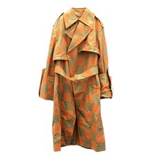 루이 비통 중고 2010's 체크 패턴 코트