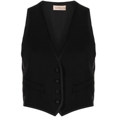 블랑카비타 V넥 백 버클 질레