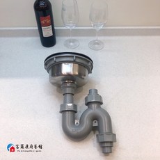富爾康 大吉熊配件•洗碗機專用提籠 不銹鋼提籠 落水頭 防蟑提籠 304不銹鋼, 1個, 洗碗機用 地排式-直下型S彎管,直徑18公分