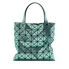 바오바오이세이미야케 플래티넘 기하학 패턴 토트 백