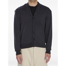 자크뮈스 로고 자수 골지 가디건