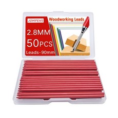 JOMPENS 自動鉛筆芯 2.8MM 50入 90mm, 1個, 2.8mm紅色鉛芯 50根盒裝