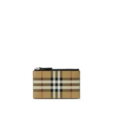 버버리 빈티지 체크 집업 카드홀더