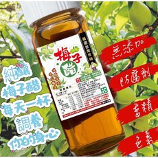 信義鄉小農 梅子醋,天然釀造,酸甜開胃,促進消化, 1個