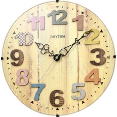 RHYTHM日本麗聲鐘 CMG117-NR-06 實體店面 原廠正貨 指針式靜音桌鐘, Brown