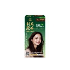 美吾髮 利尻昆布植萃染髮霜 6號深褐棕 (40g+40g) 溫和遮蓋白髮, 1個, 6號 深褐棕
