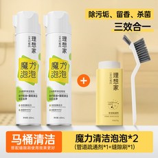 理想家 魔力泡泡 衛浴清潔泡泡, 1個, 潔淨疏通套裝600ml*2 管道疏通, 600ml