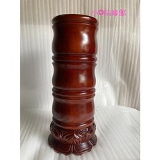 小o結緣館 仿古香筒 手工雕刻 招財進寶 拜拜 13x13x36
