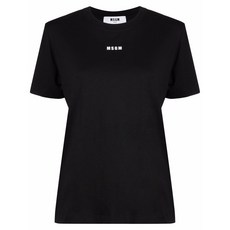 MSGM 로고 프린트 반소매 티셔츠