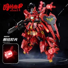 樂積木 鋼彈 薩克 機器人 積木 BB805 BB806 BB809, 1個, 紅色彗星BB805