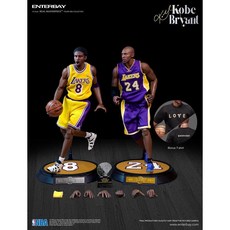 ENTERBAY 1/6 NBA Real Masterpiece 湖人隊 Kobe Bryant 柯比•布萊恩 人偶, 1個, 現貨購買, N/A