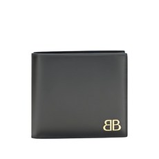 발렌시아가 BB 로고 레더 지갑