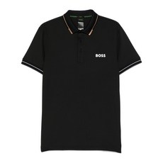 보스 콘트라스트 로고 슬림 핏 폴로 셔츠