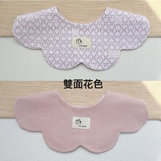 DFMEI 秋季新款寶寶棉質圍嘴嬰兒口水巾百搭雙面口水兜圍兜0-2歲, 1個, 1個裝, 双面满印ABC:如圖