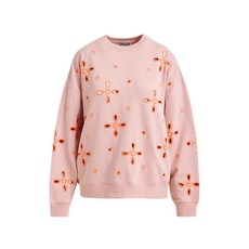 에센셜앤트워프 플로럴 패턴 자수 스웨트셔츠