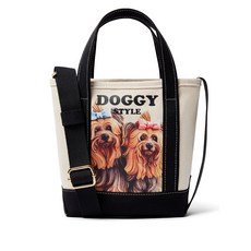 스텔라매카트니 도그 프린트 토트 백