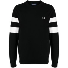 프레드페리 링거 자수 스웨트셔츠