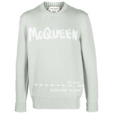 알렉산더맥퀸 인타르시아 니트 로고 스웨터