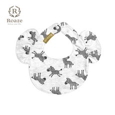 【Roaze】柔仕純真圍兜 (微防潑水), 1個, 漫遊斑馬, 漫遊斑馬