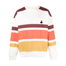 이자벨 마랑 로고 프린트 스트라이프 스웨트셔츠