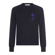 비비안웨스트우드 래글런 소매 자수 스웨터