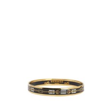 에르메스 중고 2000-2025 내로우 에나멜 로프 디자인 뱅글 65 코스튬 브레이슬릿