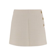 핀코 버튼 디테일 미니 스커트