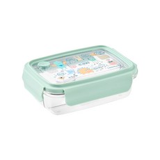 LocknLock ECOZEN 三分類便當盒 750ml 綠綠怪, 750ml/綠綠怪(LCB501MIT), 1個