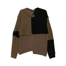 앤더슨벨 패치워크 비대칭 스웨터