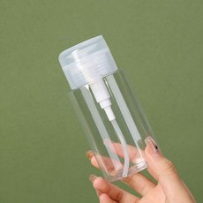 旅行便攜卸妝水分裝瓶 壓取瓶 化妝水分裝瓶, 1個, 輕鬆分裝【150毫升容量】防漏瓶口丨,加厚瓶身:無按壓泵頭【1個】單手操作便捷