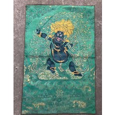 不動明王唐卡 織錦繡刺繡, 如圖所示, 1個