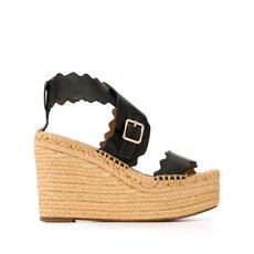 끌로에 로렌 에스파드리유 웨지 샌들