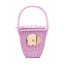 파투 로고 버킷 백