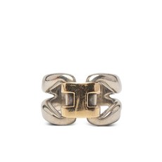 에르메스 중고 2000-2020 스털링 실버 앤 18K 옐로 골드 히스토리 링