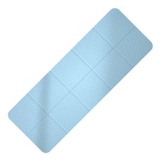 折疊瑜珈墊 瑜珈墊 厚 8mm 運動墊 健身墊 瑜珈跪墊 附收納袋, 藍, 1個