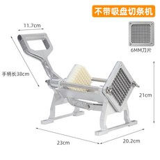 多功能切條機 家用薯條機 鋁合金不鏽鋼材質, 臥式薯條機一刀(不帶吸盤), 1個