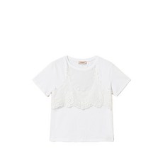 트윈셋 레이스 티셔츠