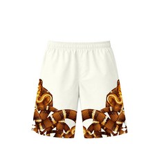 마르셀로벌론카운티오브밀란 스네이크 프린트 데크 쇼츠