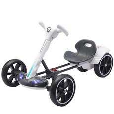 兒童電動卡丁車, KD618 - 標配版 - 極致灰 白 - 6V45電瓶, 1套
