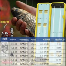 信牌短子線雙鉤成品套裝魚鉤 金袖/伊勢/金海夕 高碳鋼 40副入 釣魚用品, 1個, 1個裝