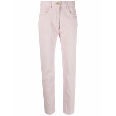 포르테포르테 하이웨이스트 슬림 컷 팬츠