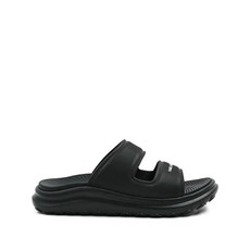 칼 라거펠트 로고 프린트 슬라이더 샌들