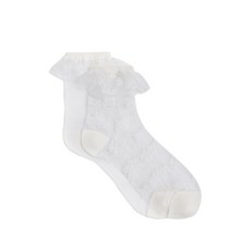 칼 라거펠트 시그니처 러플 양말