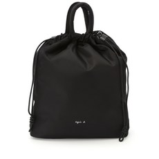 아네스베 로고 프린트 드로스트링 백팩