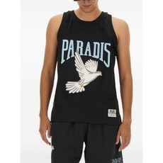 3파라디 로고 프린트 탱크 탑