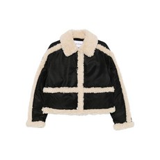 스탠드스튜디오 페이크 시어링 트리밍 재킷