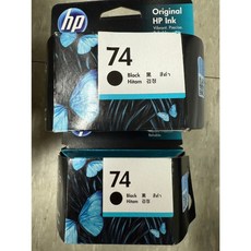 HP 74 原廠黑色墨水匣 全新未拆封, 1個