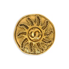 샤넬 중고 1994 메달리온 선 브로치