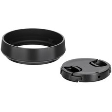JJC 副廠Leica Q Lens Hood 相容徠卡原廠Q遮光罩 適用徠卡Q1 Q2 Q2 Monochrom Q3 43 Q-P Q(Typ 116), LH-Q3 BLACK黑色, 1個
