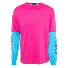 폴로 랄프 로렌 중고 Pre-Owned 컬러 블록 긴소매 티셔츠